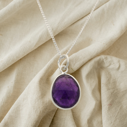 Buy your Radiant Reversible Amethyst Sterling Silver Necklace online now or in store at Forever Gems in Franschhoek, South Africa