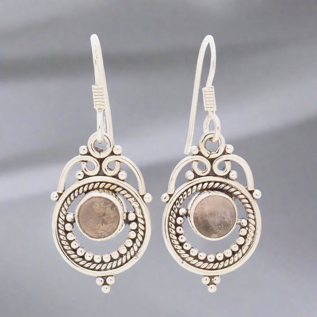 Buy your Rawa & Wire Work Gemstone Earrings online now or in store at Forever Gems in Franschhoek, South Africa