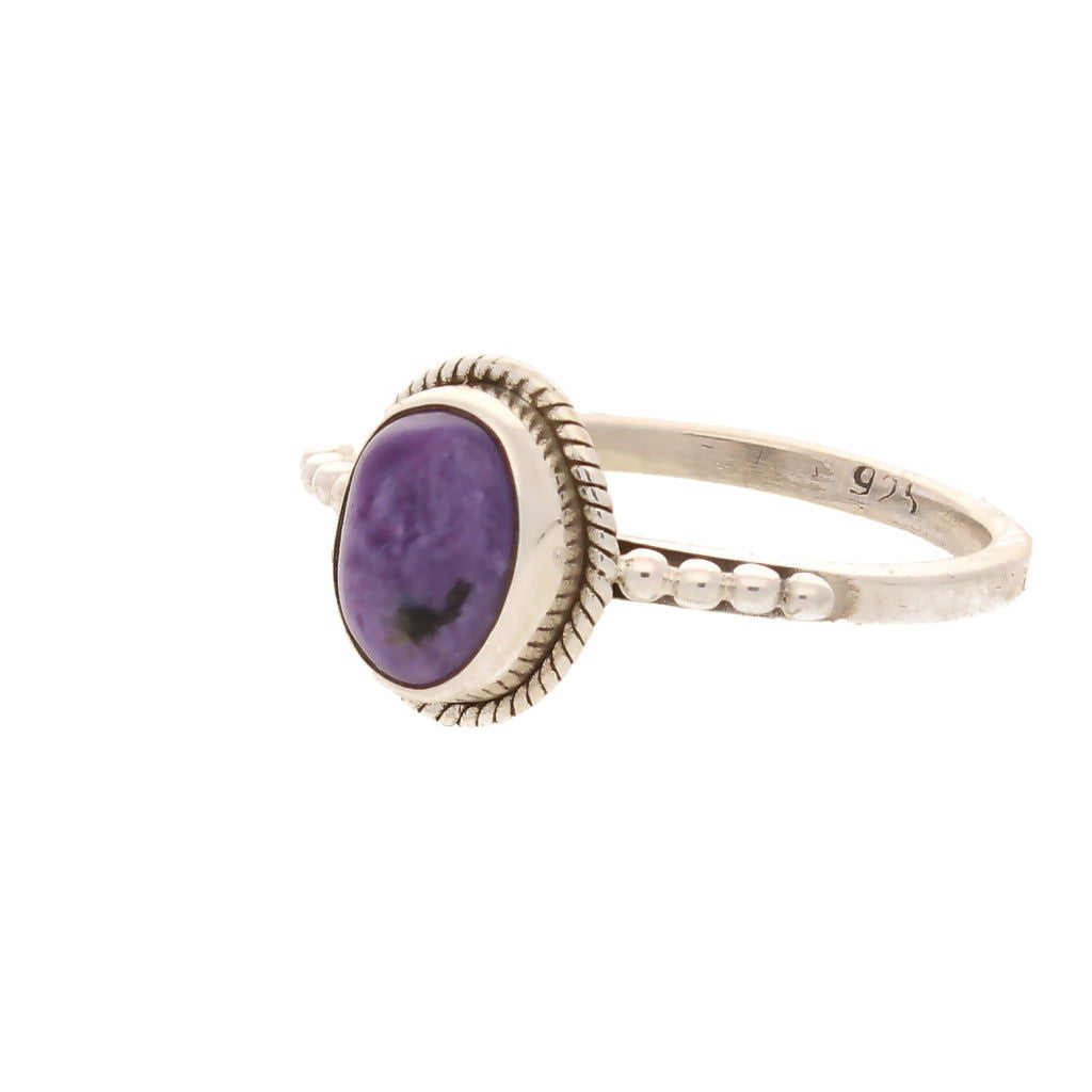 Buy your Siberian Dream Charoite Ring online now or in store at Forever Gems in Franschhoek, South Africa