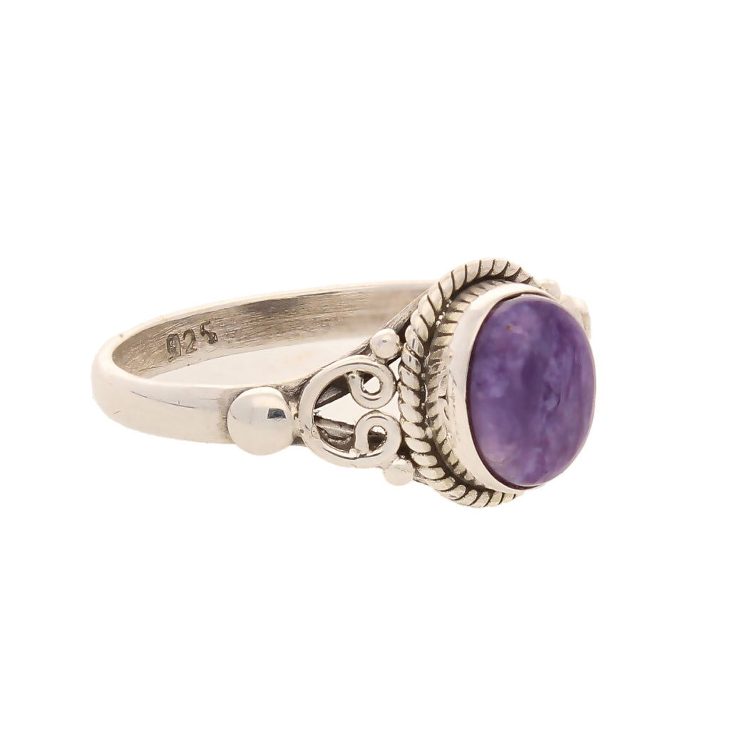 Buy your Siberian Dream Charoite Ring online now or in store at Forever Gems in Franschhoek, South Africa