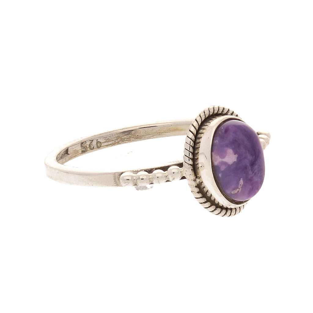 Buy your Siberian Dream Charoite Ring online now or in store at Forever Gems in Franschhoek, South Africa