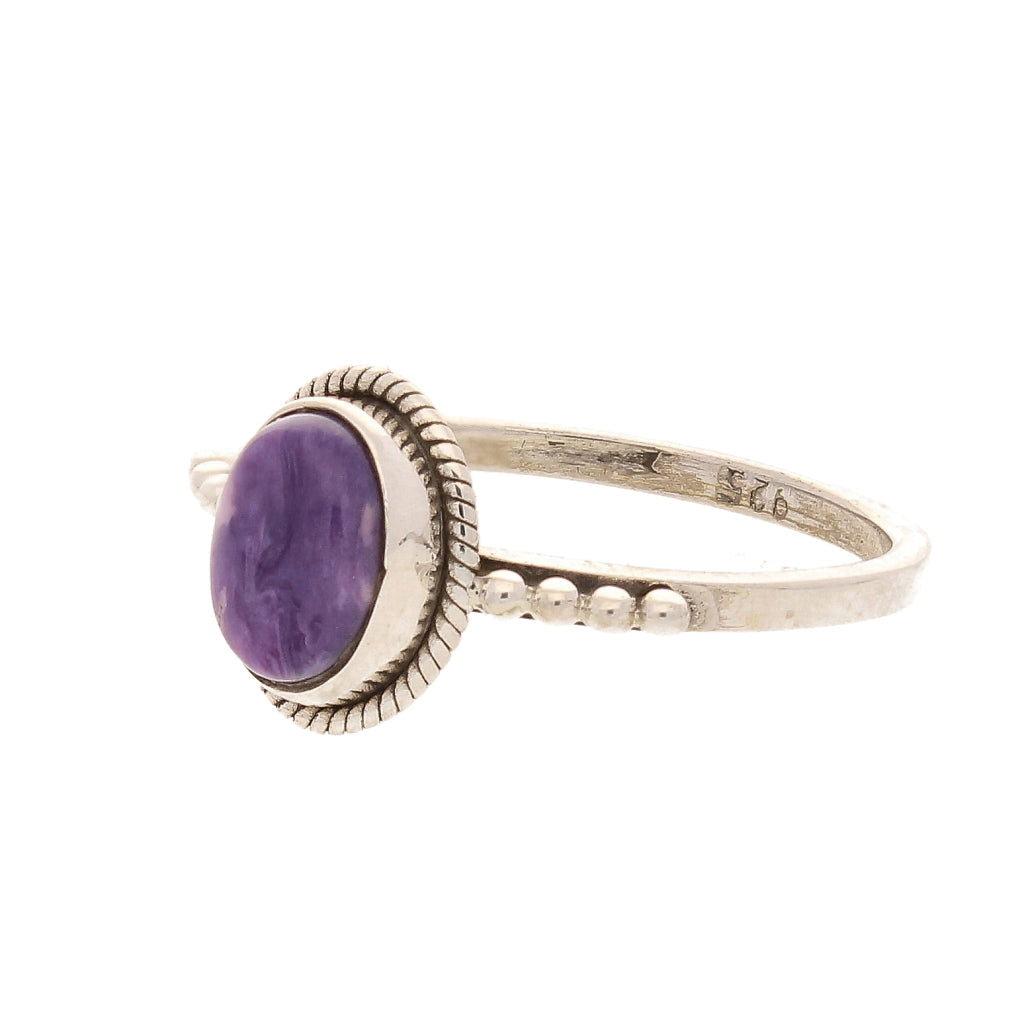 Buy your Siberian Dream Charoite Ring online now or in store at Forever Gems in Franschhoek, South Africa