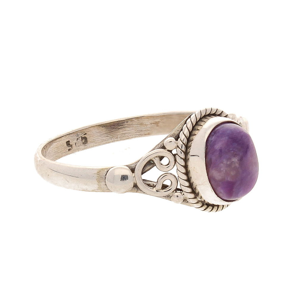 Buy your Siberian Dream Charoite Ring online now or in store at Forever Gems in Franschhoek, South Africa