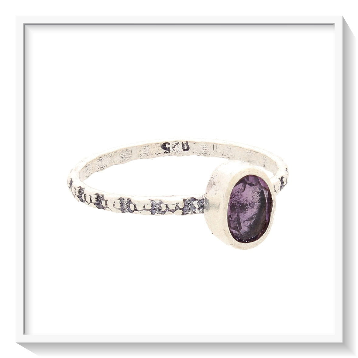 Buy your Stacks of Style: Purple Amethyst Oval Sterling Silver Stackable Ring online now or in store at Forever Gems in Franschhoek, South Africa