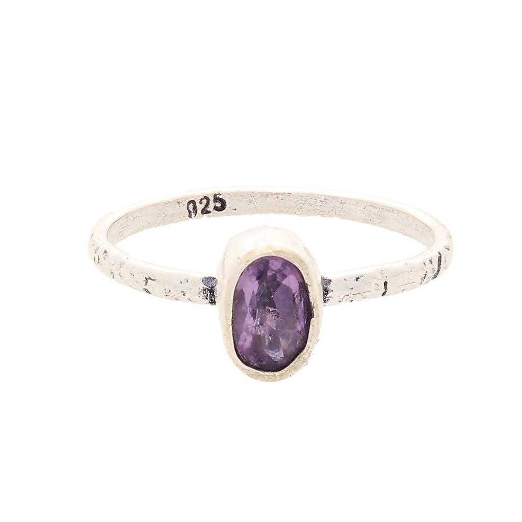 Buy your Stacks of Style: Purple Amethyst Oval Sterling Silver Stackable Ring online now or in store at Forever Gems in Franschhoek, South Africa