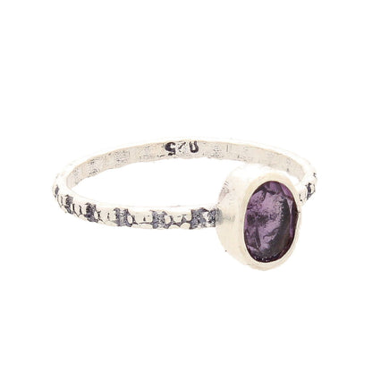 Buy your Stacks of Style: Purple Amethyst Oval Sterling Silver Stackable Ring online now or in store at Forever Gems in Franschhoek, South Africa