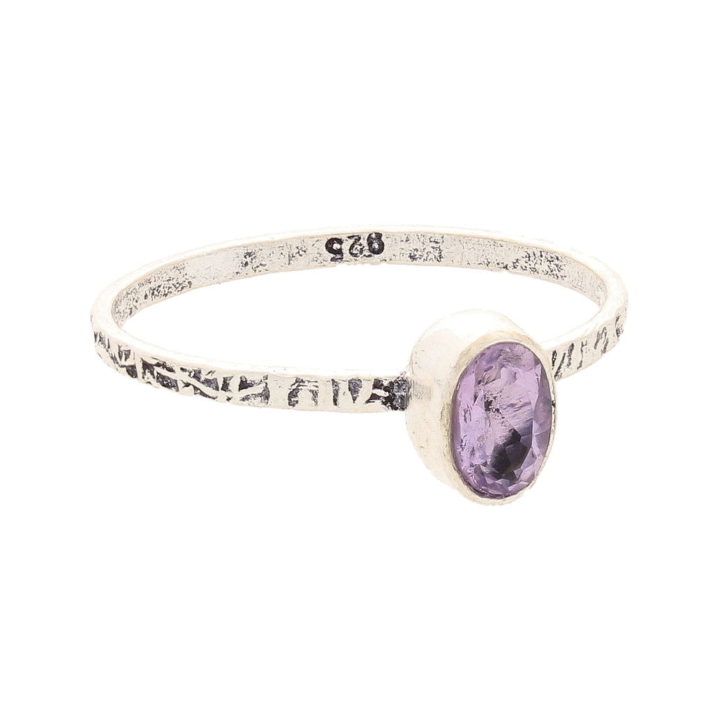 Buy your Stacks of Style: Purple Amethyst Oval Sterling Silver Stackable Ring online now or in store at Forever Gems in Franschhoek, South Africa