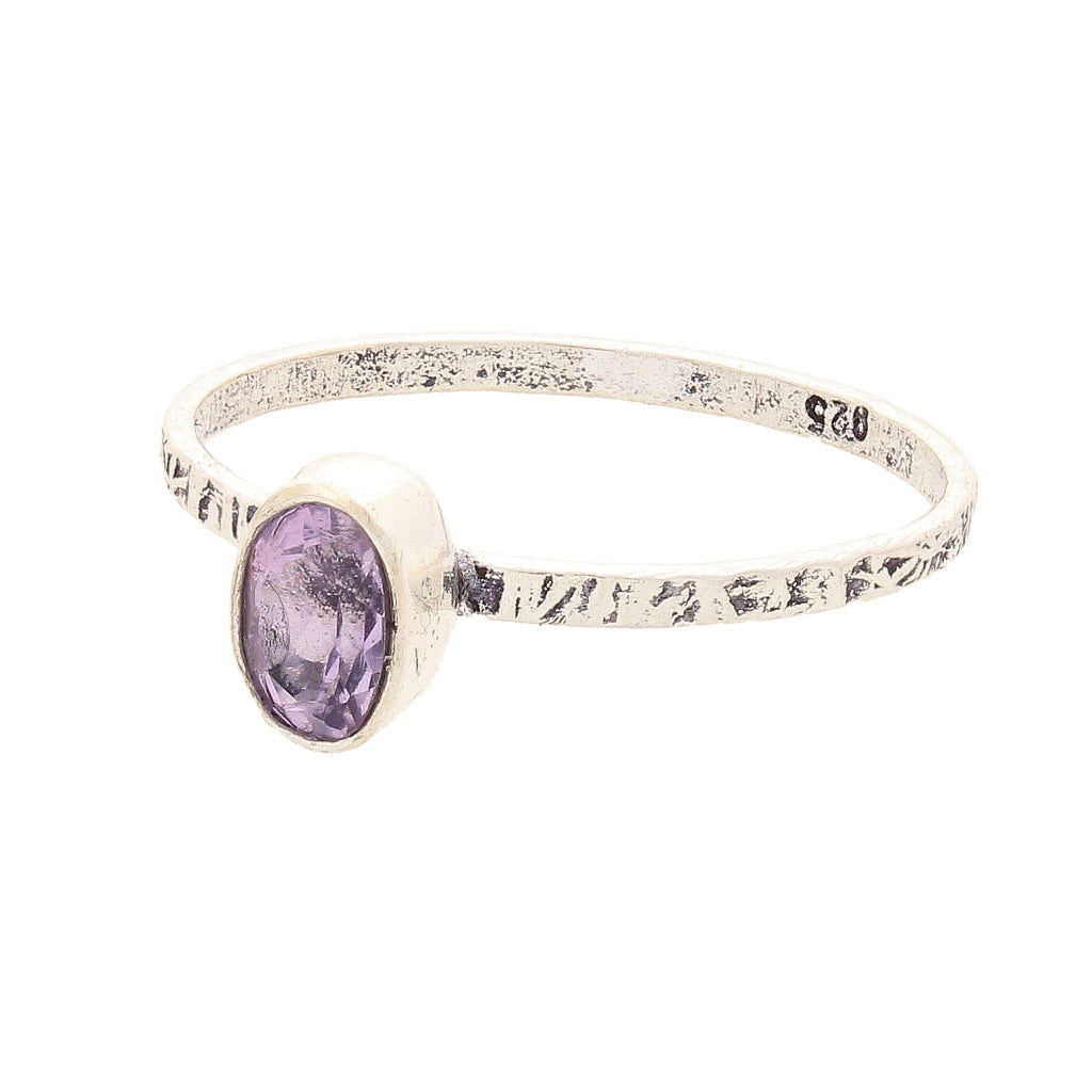 Buy your Stacks of Style: Purple Amethyst Oval Sterling Silver Stackable Ring online now or in store at Forever Gems in Franschhoek, South Africa