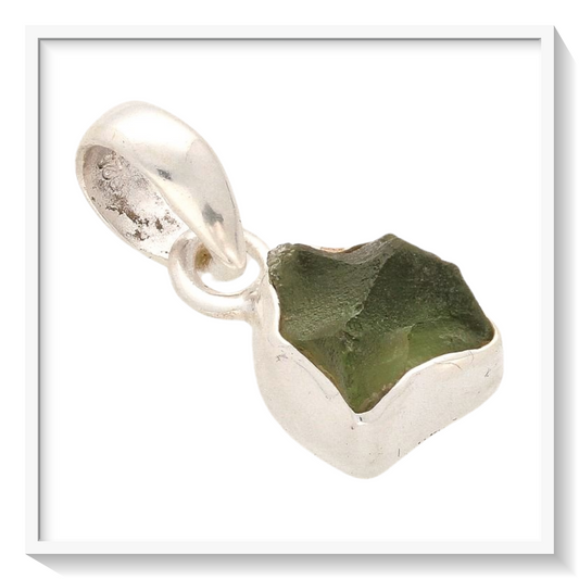 Buy your Transformative Talisman: Moldavite Sterling Silver Necklace online now or in store at Forever Gems in Franschhoek, South Africa