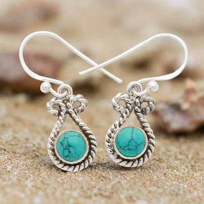 Buy your Turquoise Rawa Sterling Silver Earrings online now or in store at Forever Gems in Franschhoek, South Africa