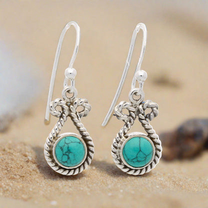 Buy your Turquoise Rawa Sterling Silver Earrings online now or in store at Forever Gems in Franschhoek, South Africa