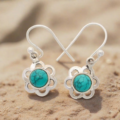 Buy your Turquoise Rawa Sterling Silver Earrings online now or in store at Forever Gems in Franschhoek, South Africa