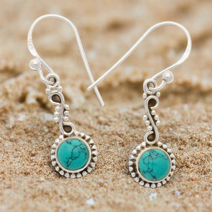 Buy your Turquoise Rawa Sterling Silver Earrings online now or in store at Forever Gems in Franschhoek, South Africa