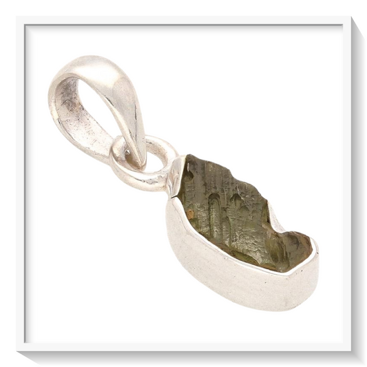 Buy your Unveil Your Destiny: Moldavite Sterling Silver Necklace online now or in store at Forever Gems in Franschhoek, South Africa