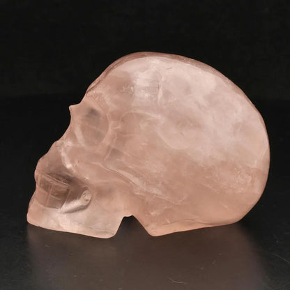 Skull of Serenity: Rose Quartz Crystal Masterpiece