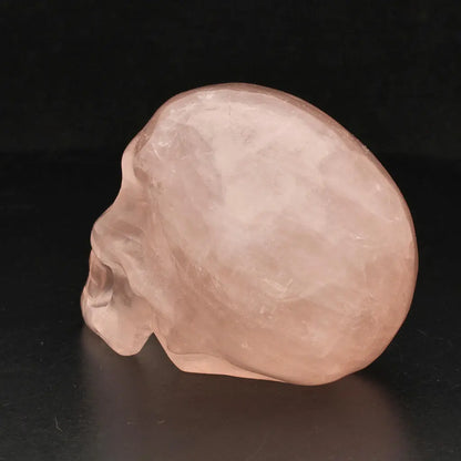 Skull of Serenity: Rose Quartz Crystal Masterpiece