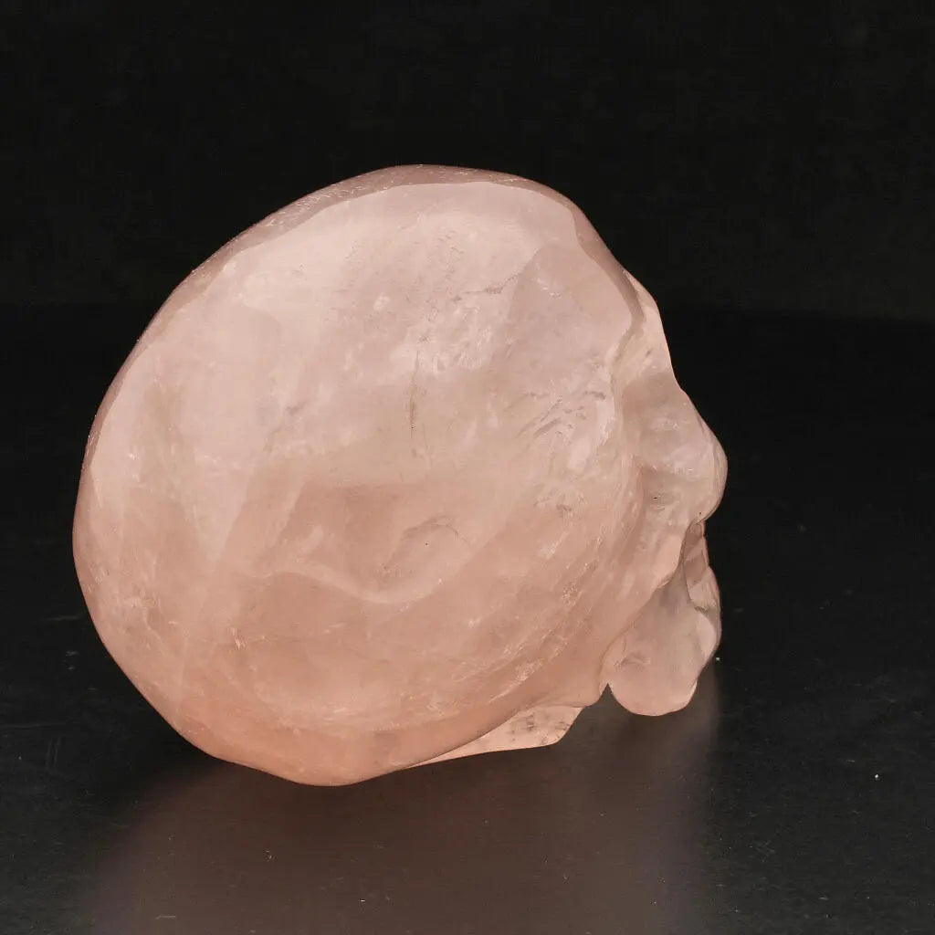 Skull of Serenity: Rose Quartz Crystal Masterpiece