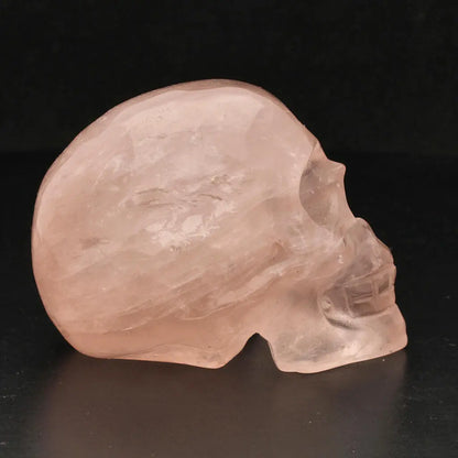 Skull of Serenity: Rose Quartz Crystal Masterpiece