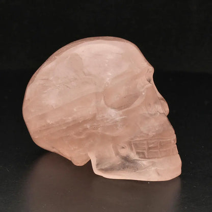 Skull of Serenity: Rose Quartz Crystal Masterpiece