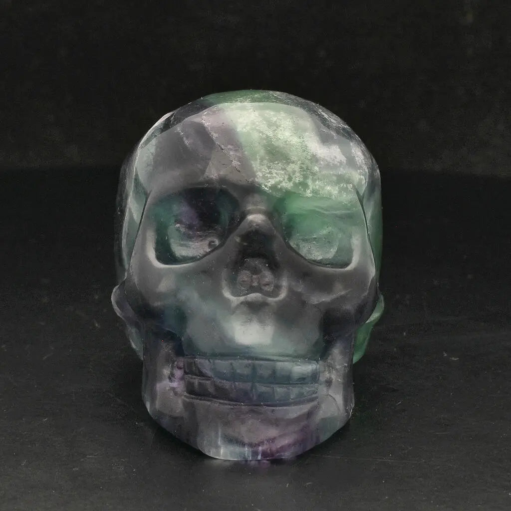 Fluorite Skull: Vibrant Clarity & Mystical Energy