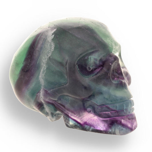 Fluorite Skull: Vibrant Clarity & Mystical Energy