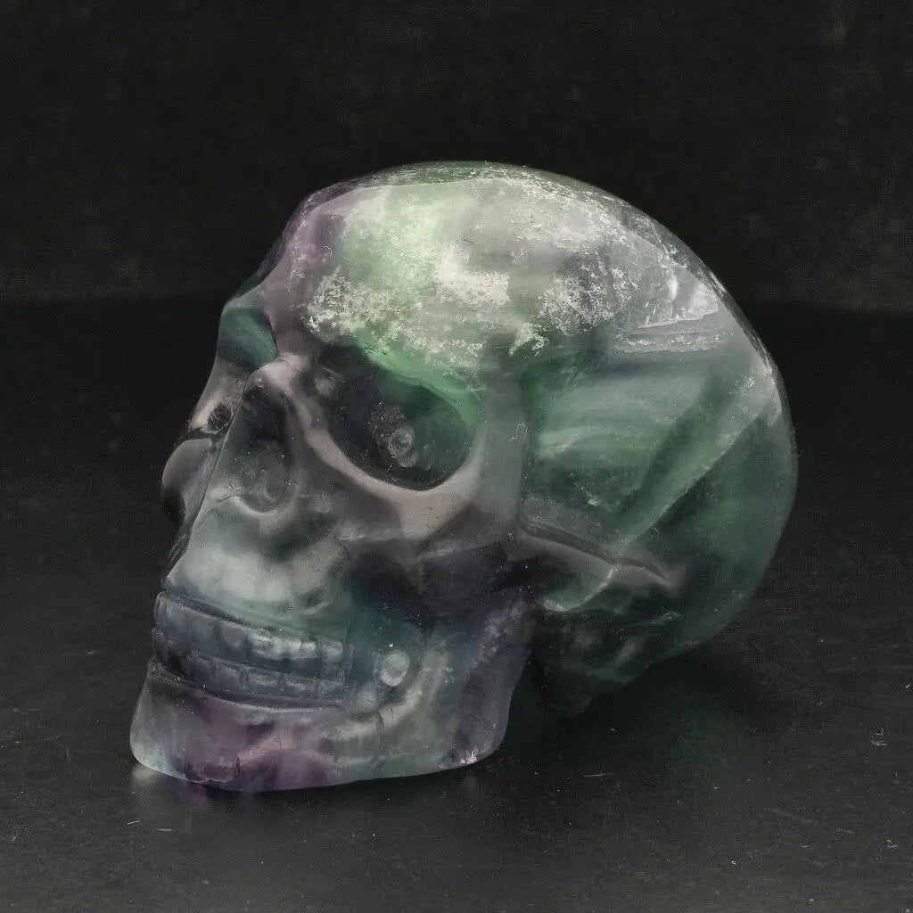 Fluorite Skull: Vibrant Clarity & Mystical Energy