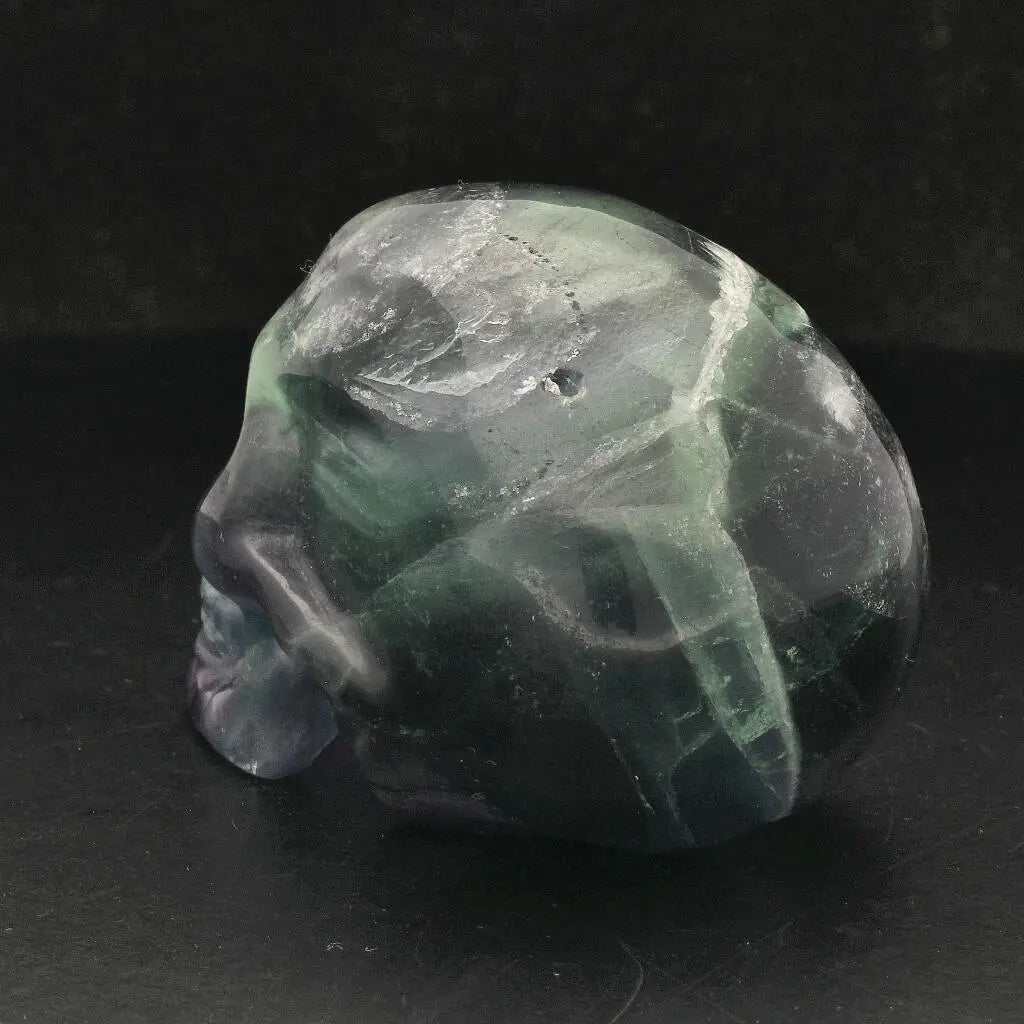 Fluorite Skull: Vibrant Clarity & Mystical Energy