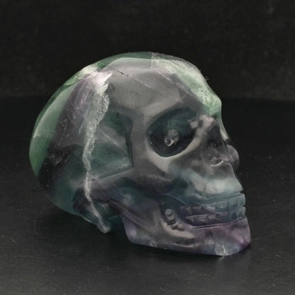 Fluorite Skull: Vibrant Clarity & Mystical Energy