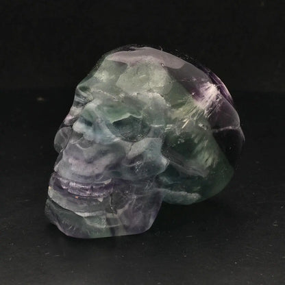 Crystal Wisdom: Hand-Carved Fluorite Skull