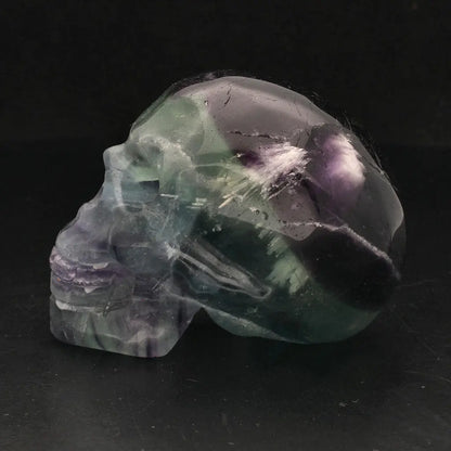 Crystal Wisdom: Hand-Carved Fluorite Skull