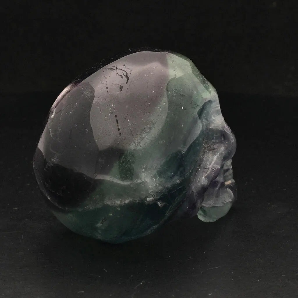 Crystal Wisdom: Hand-Carved Fluorite Skull