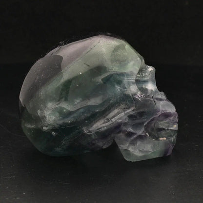 Crystal Wisdom: Hand-Carved Fluorite Skull