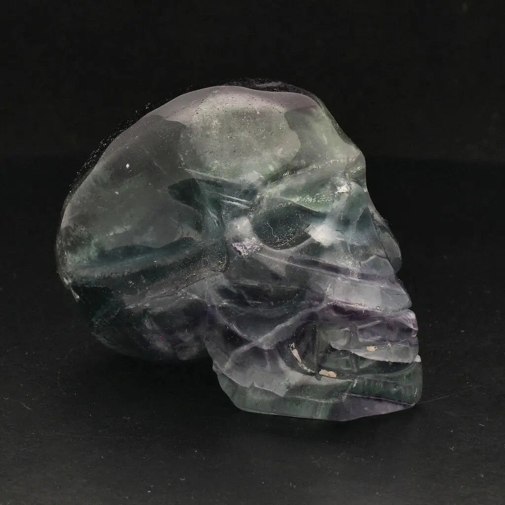 Crystal Wisdom: Hand-Carved Fluorite Skull