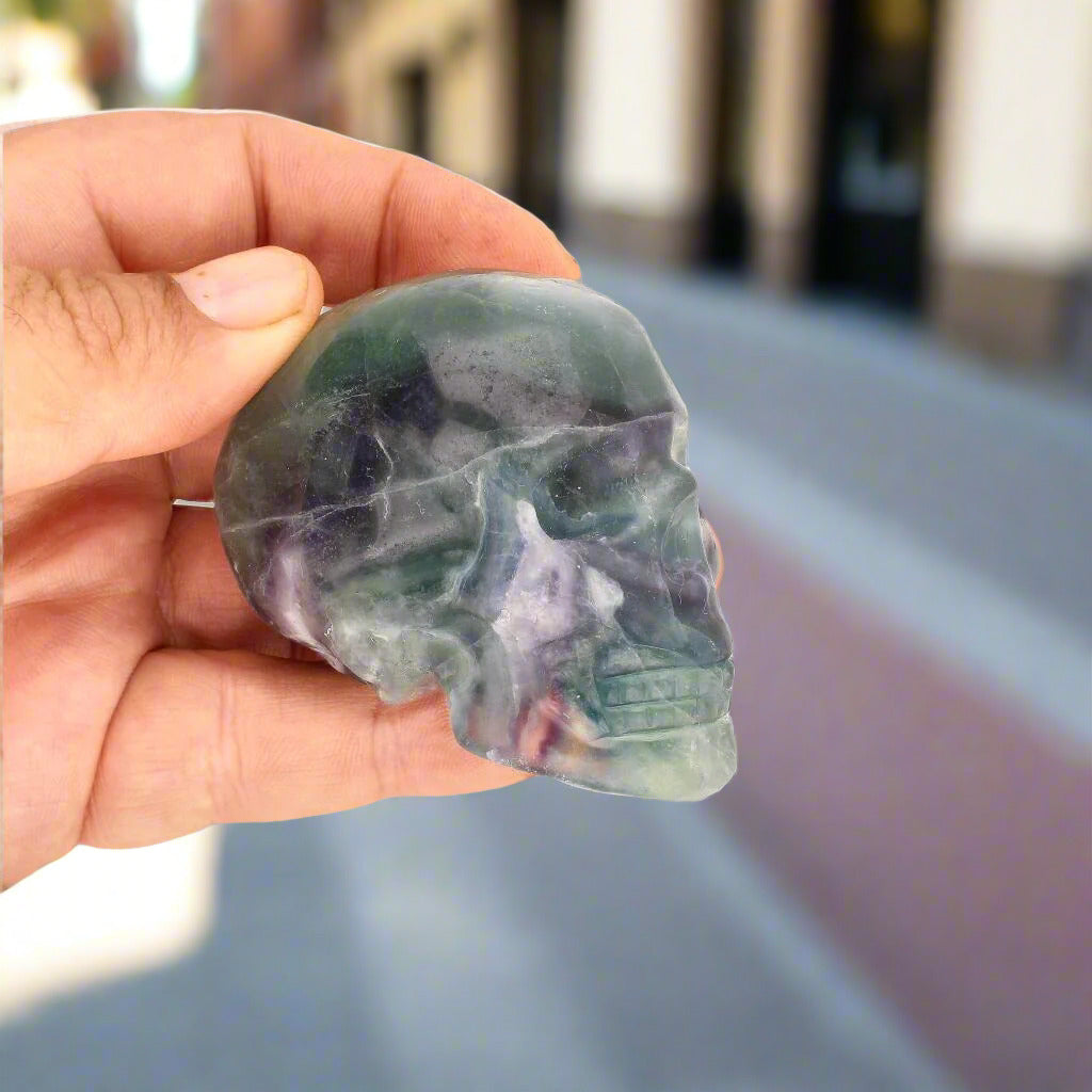 Fluorite Skull of Focus: A Collector’s Gem