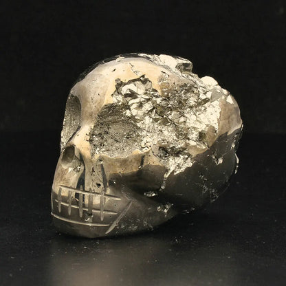 Mystical Pyrite Carved Skull: A Unique Fusion of Power & Protection