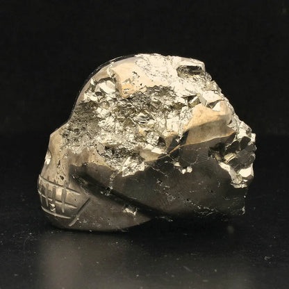 Mystical Pyrite Carved Skull: A Unique Fusion of Power & Protection