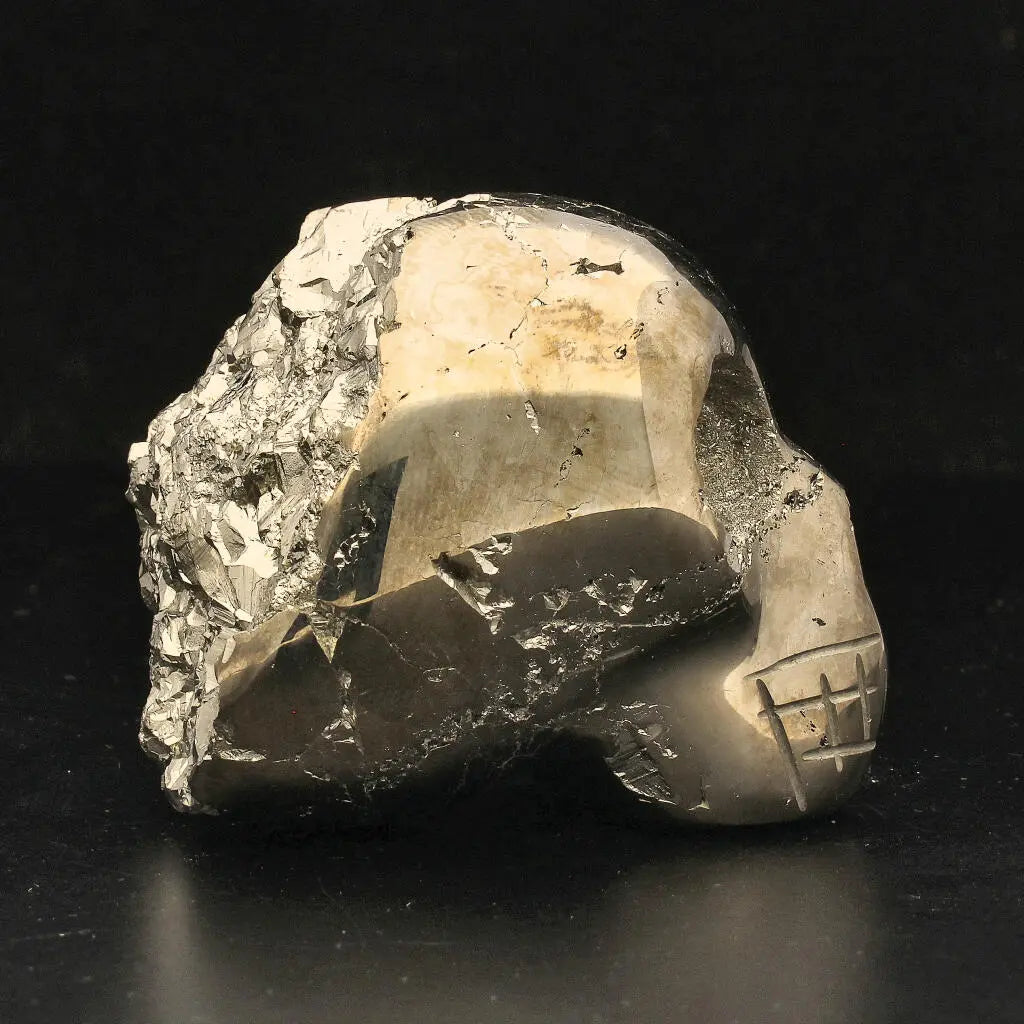 Mystical Pyrite Carved Skull: A Unique Fusion of Power & Protection