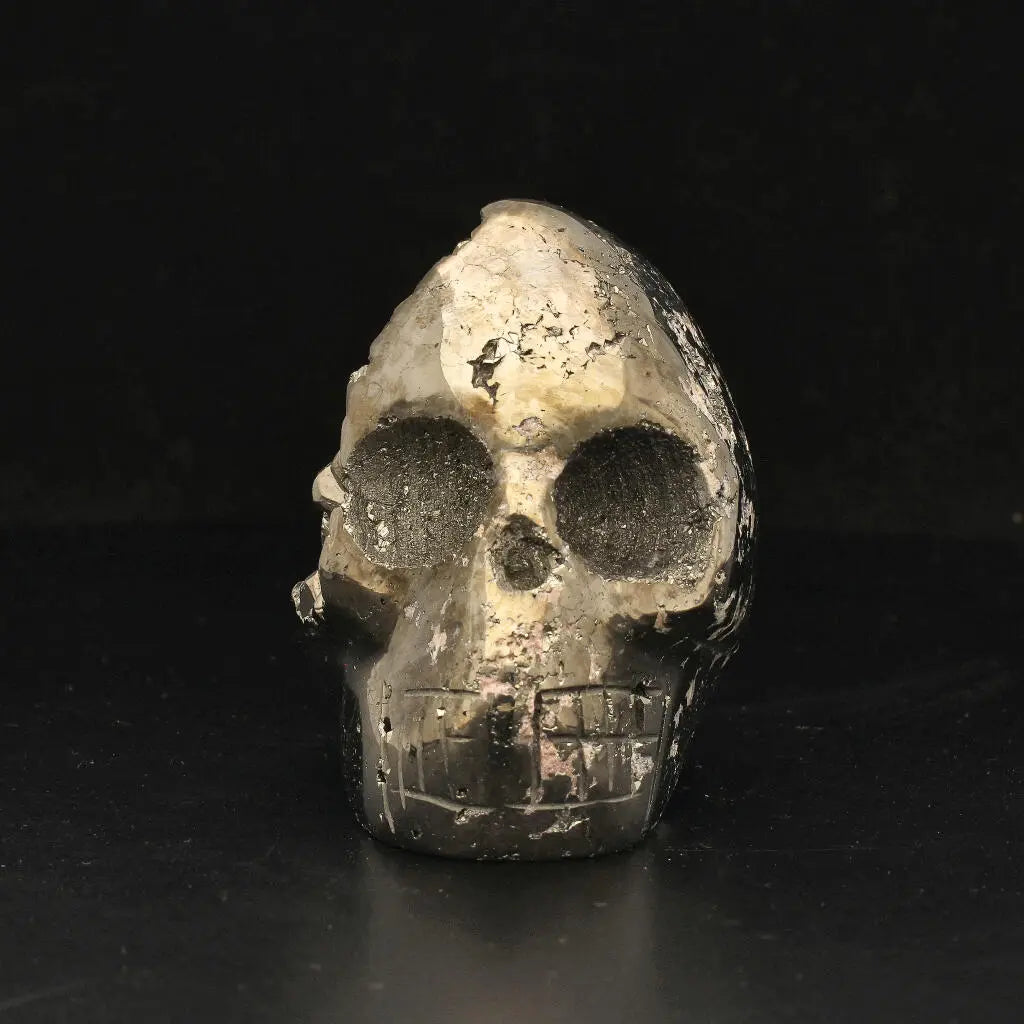 Ancient Wisdom Meets Modern Energy: The Pyrite Carved Skull