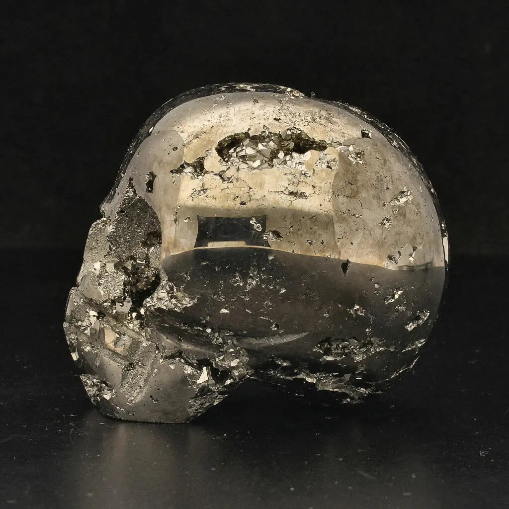 Fool’s Gold, Ancient Secrets: One-of-a-Kind Pyrite Carved Skull