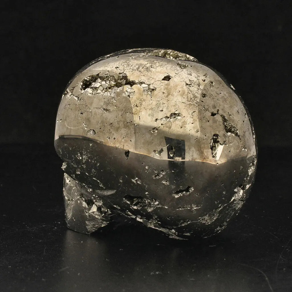 Fool’s Gold, Ancient Secrets: One-of-a-Kind Pyrite Carved Skull