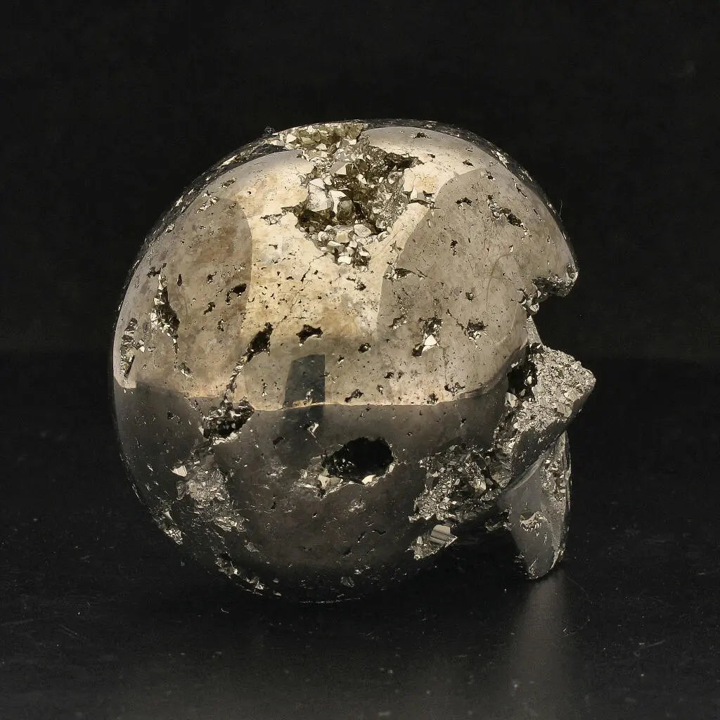 Fool’s Gold, Ancient Secrets: One-of-a-Kind Pyrite Carved Skull