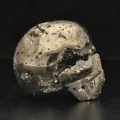 Fool’s Gold, Ancient Secrets: One-of-a-Kind Pyrite Carved Skull