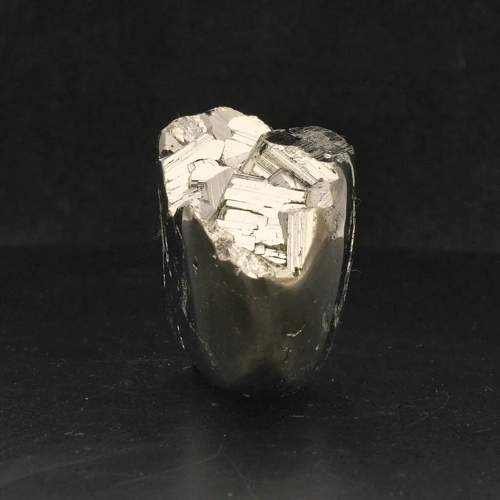 Unique Pyrite Carved Skull: Protection, Prosperity, and Ancient Magic