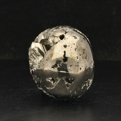 Crystal Skull of Abundance: Polished & Rough Pyrite Masterpiece