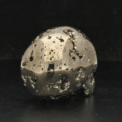 Crystal Skull of Abundance: Polished & Rough Pyrite Masterpiece