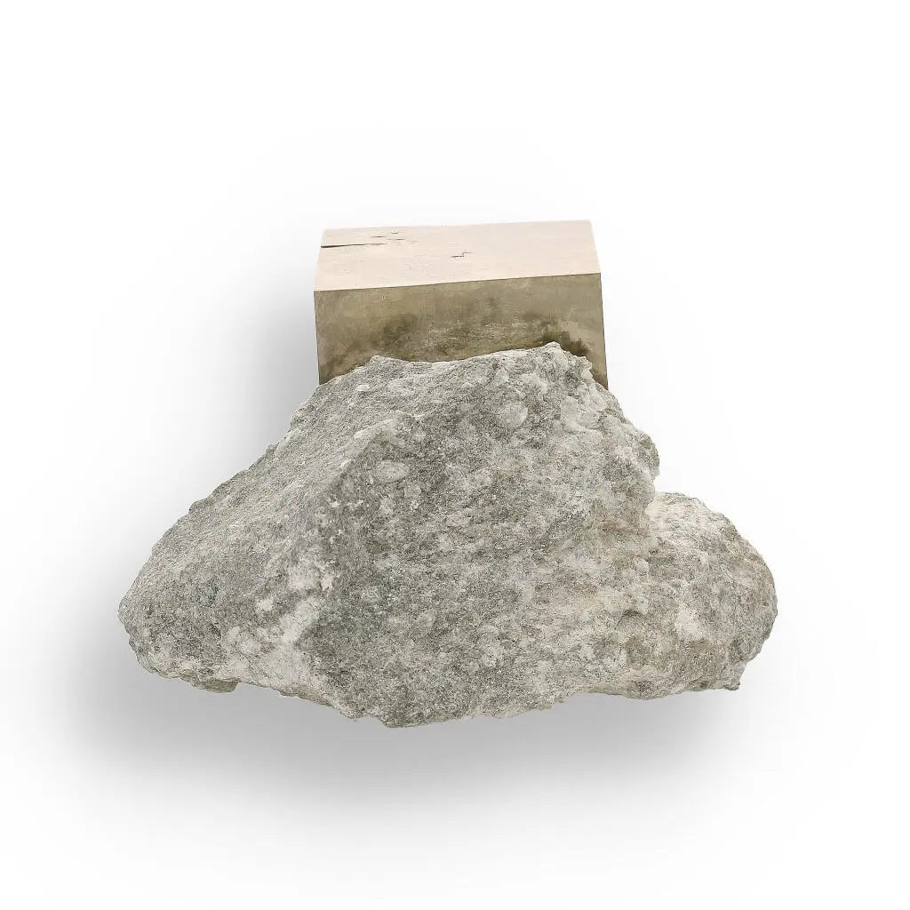 Natural Pyrite Cube – Perfect Geometric Formation with a Brilliant Shine