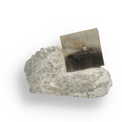 Natural Pyrite Cube – Perfect Geometric Formation with a Brilliant Shine