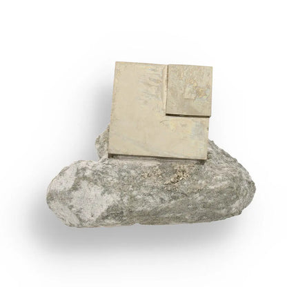 Natural Pyrite Cube – Perfect Geometric Formation with a Brilliant Shine