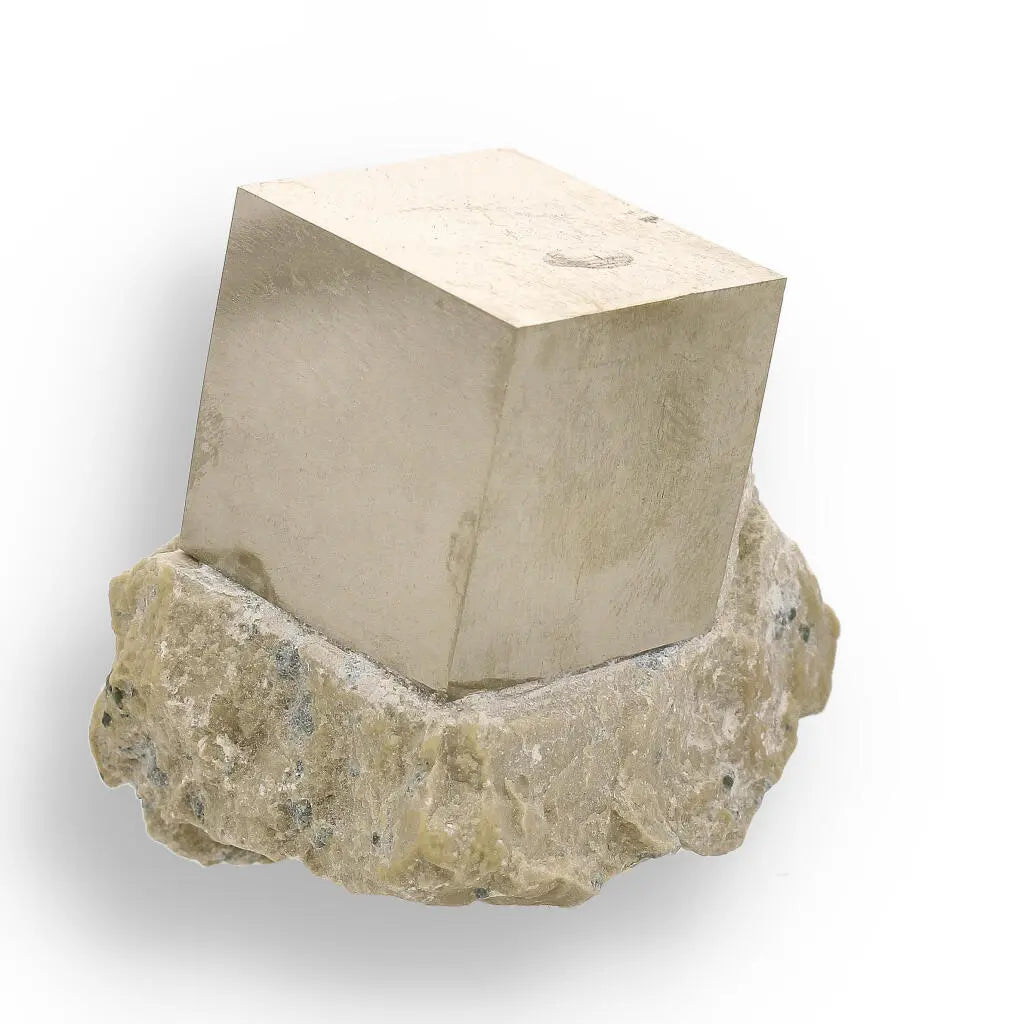 Natural Pyrite Cube – Museum-Quality Specimen with Natural Stability