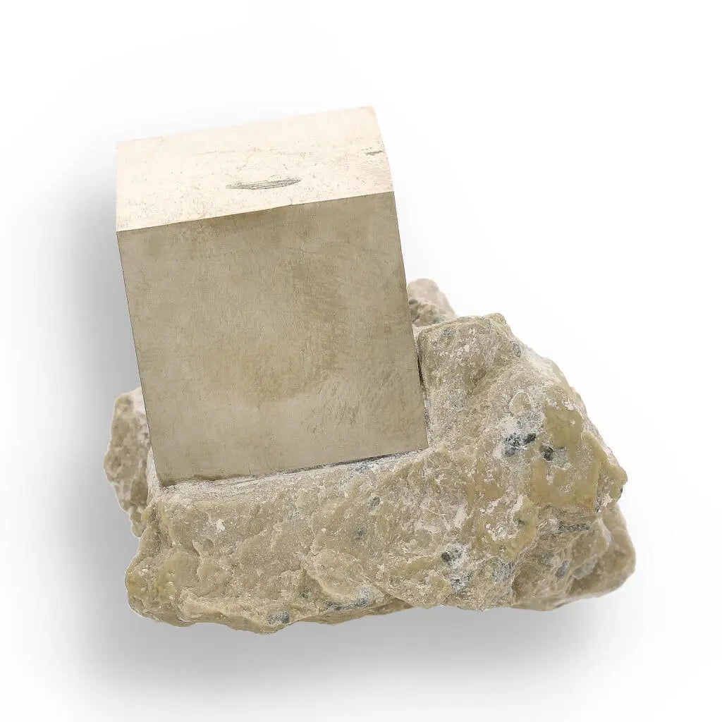 Natural Pyrite Cube – Museum-Quality Specimen with Natural Stability